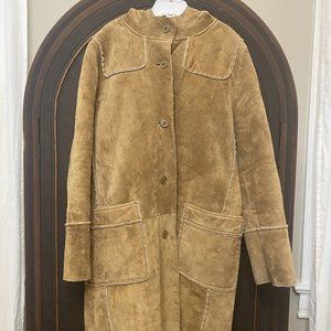 GAP 100% genuine leather vintage coat small